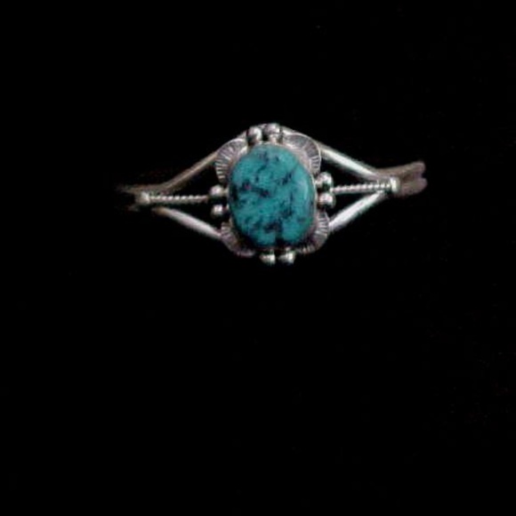 Turquoise Sterling Silver Cuff by M. Spencer